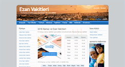 Desktop Screenshot of ezanvakitleri.net